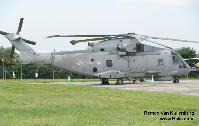 Helicopter AgustaWestland Merlin HM.1 Serial 50147 Register ZH856 used by Fleet Air Arm RN (Royal Navy). Built 2001. Aircraft history and location