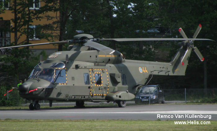 Helicopter NH Industries NH90 TTH Serial 1028 Register 142044 141044 F-ZWTL used by Försvarsmakten (Swedish Armed Forces) ,Eurocopter France. Aircraft history and location