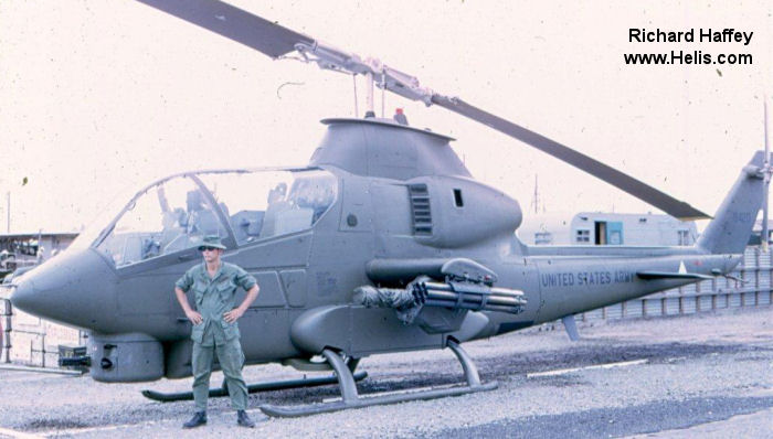 Helicopter Bell AH-1G Cobra Serial 20852 Register 69-16420 used by US Army Aviation Army. Aircraft history and location