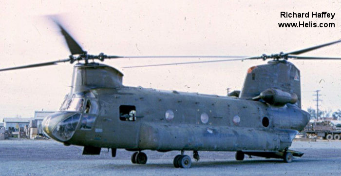 Chinook helicopter in Vietnam