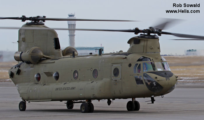 Helicopter Boeing CH-47F Chinook Serial M.8772 Register 08-08772 used by US Army Aviation Army. Aircraft history and location