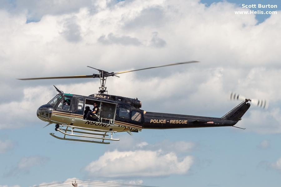 Helicopter Bell UH-1H Iroquois Serial 11275 Register N93ND 68-16616 used by Stratford Police Department ,US Army Aviation Army. Aircraft history and location