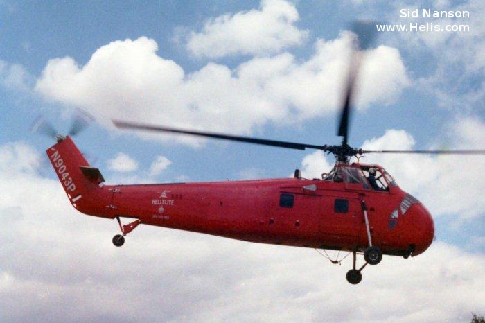 Helicopter Sikorsky HSS-1 / SH-34G Seabat Serial 58-12 Register N9043P 137856 used by US Navy USN. Built 1955. Aircraft history and location