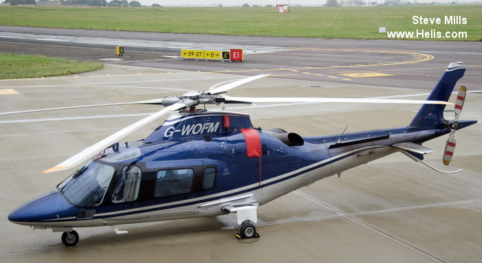 Helicopter AgustaWestland AW109E Power Serial 11678 Register G-WOFM G-NWRR. Built 2006. Aircraft history and location