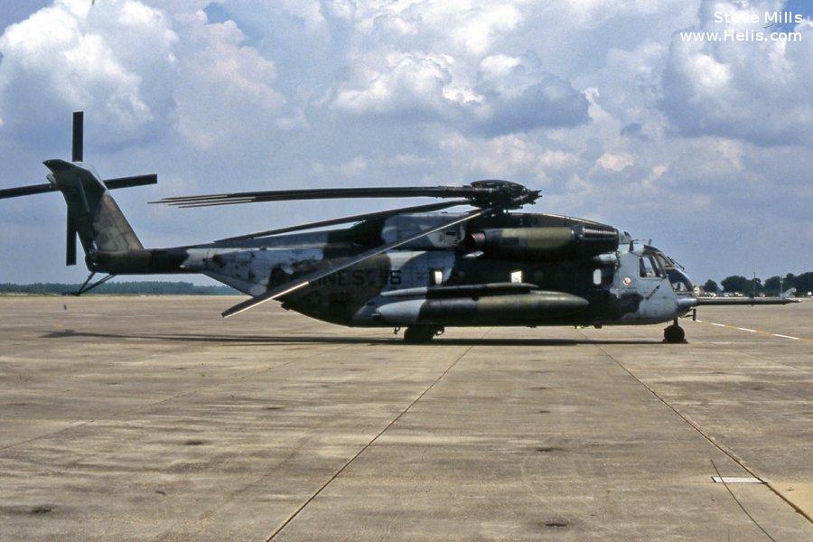 Helicopter Sikorsky CH-53E Super Stallion Serial 65-429 Register 161257 used by US Marine Corps USMC. Aircraft history and location