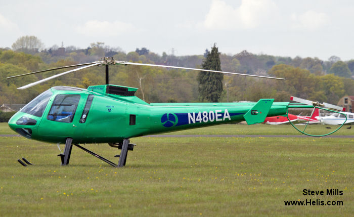 Helicopter Enstrom 480B Serial 5076 Register N480EA ZS-RCU. Built 2005. Aircraft history and location