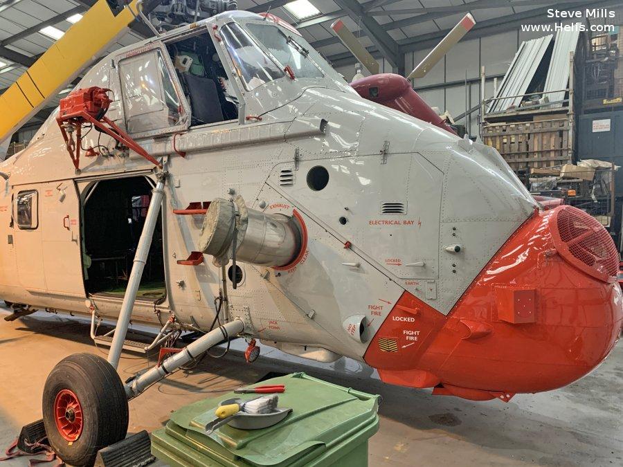 Helicopter Westland Wessex HC.2 Serial wa624 Register 2-WESX 9G-AEL 9G-BOB G-HANA XV729 used by Royal Air Force RAF. Built 1968. Aircraft history and location