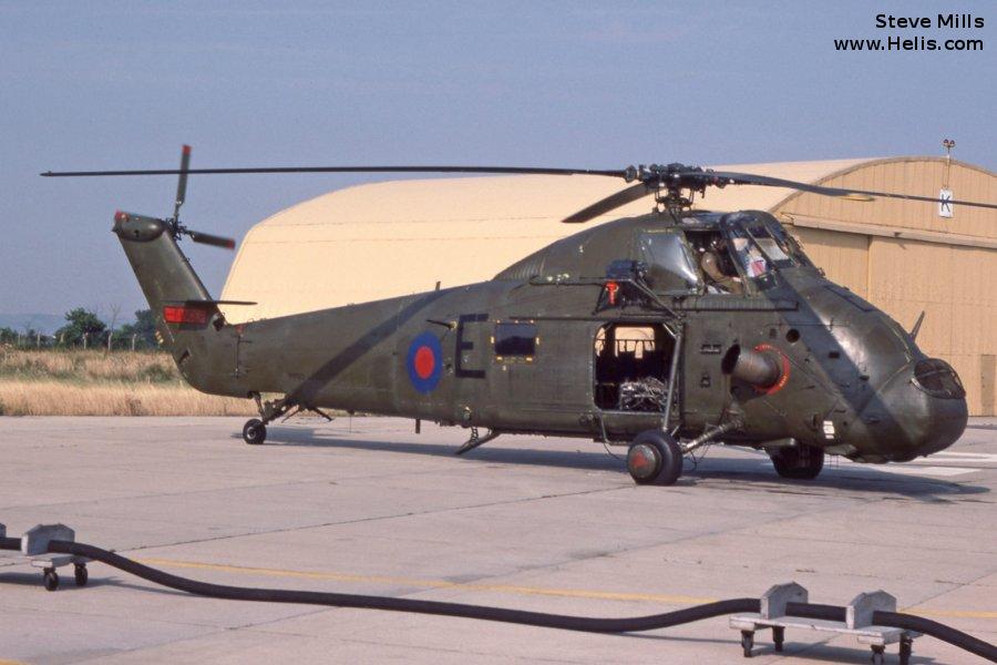 Helicopter Westland Wessex HU.5 Serial wa182 Register XS513 used by Fleet Air Arm RN (Royal Navy). Built 1964. Aircraft history and location