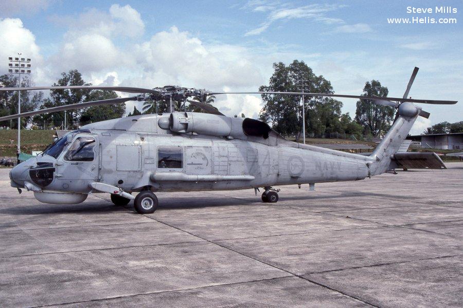 Helicopter Sikorsky S-70B-2 Seahawk Serial 70-476 Register N24-005 used by Fleet Air Arm (RAN) RAN (Royal Australian Navy). Aircraft history and location