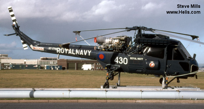 Helicopter Westland Wasp Serial f.9660 Register XT778 used by Fleet Air Arm RN (Royal Navy). Built 1966. Aircraft history and location