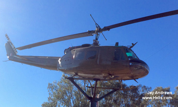 Helicopter Bell UH-1H Iroquois Serial 13278 Register A2-278 used by Royal Australian Air Force RAAF. Aircraft history and location