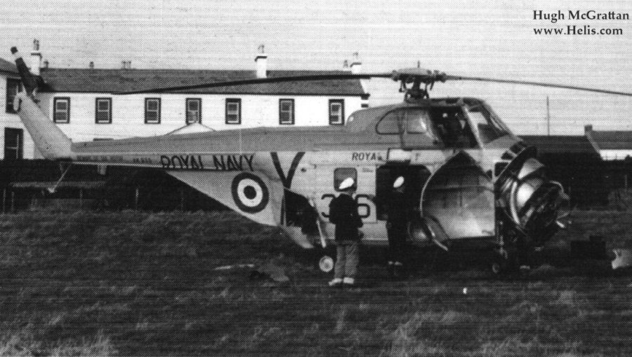 Helicopter Westland Whirlwind HAS.7 Serial wa162 Register XK935 used by Fleet Air Arm RN (Royal Navy). Built 1957. Aircraft history and location
