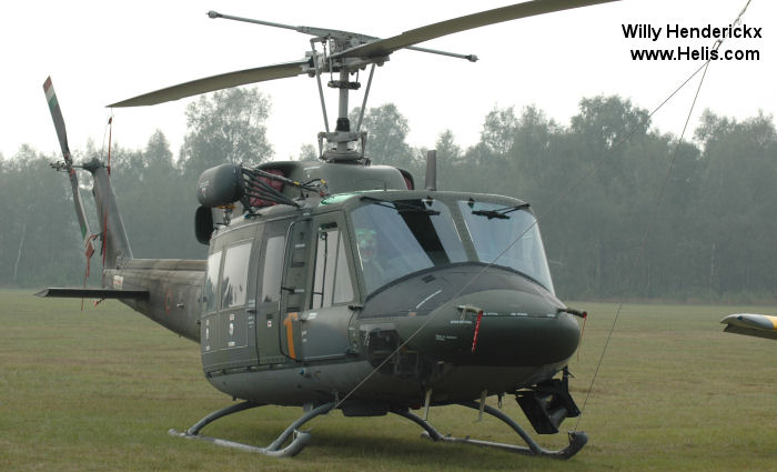 Helicopter Agusta AB212 ICO Serial 5805 Register MM81148 used by Aeronautica Militare Italiana AMI (Italian Air Force). Aircraft history and location