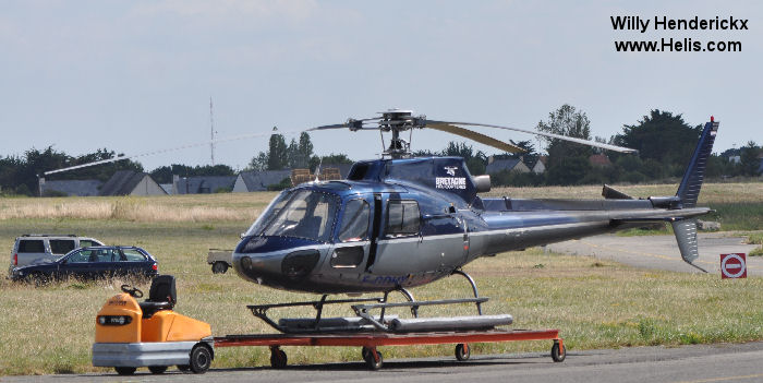 Helicopter Aerospatiale AS350B Ecureuil Serial 1662 Register F-GDHX. Aircraft history and location