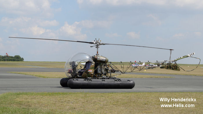 Helicopter Bell 47G-2 Serial 1458 Register F-BVXD 1458 used by PBHélicoptères ,Aviation Légère de l'Armée de Terre ALAT (French Army Light Aviation). Aircraft history and location