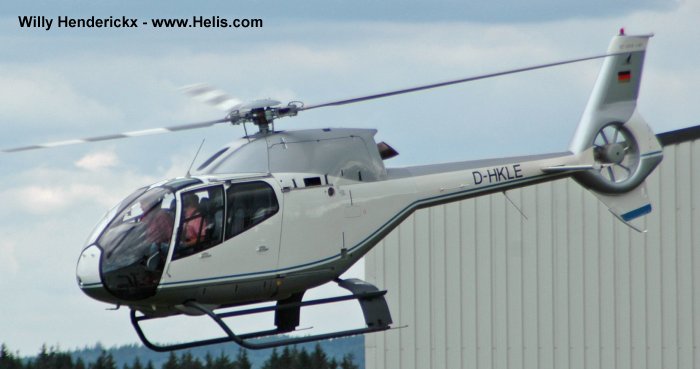 Helicopter Eurocopter EC120B Serial 1107 Register D-HKLE F-GSLH. Aircraft history and location