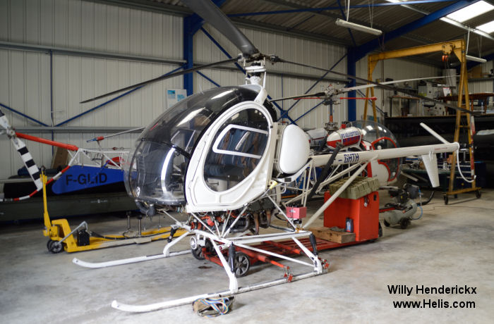 Helicopter Hughes 269C / 300 Serial 47-0586 Register F-GHTH N7484F used by PBHélicoptères. Aircraft history and location