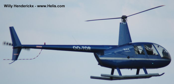 Helicopter Robinson R44 Clipper II Serial 10639 Register OO-TOR. Aircraft history and location