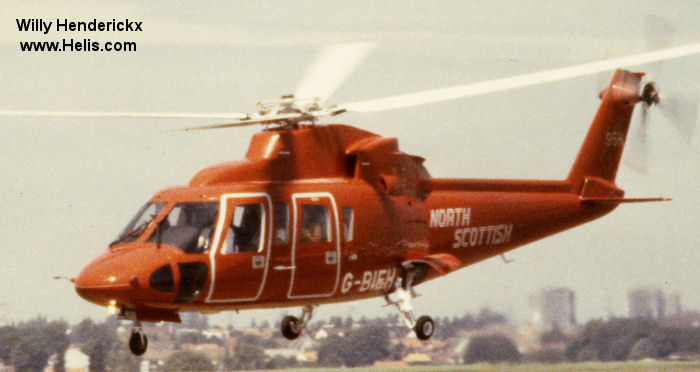Helicopter Sikorsky S-76A Serial 760135 Register ZS-RKO VH-LAX G-BIEH used by Titan Helicopter Group THG ,CHC South Africa ,CHC Helicopters Australia ,North Scottish Helicopters ,Bond Aviation Group. Built 1981. Aircraft history and location