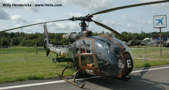 Helicopter Aerospatiale SA342M1 Gazelle Serial 2209 Register 4209 used by Aviation Légère de l'Armée de Terre ALAT (French Army Light Aviation). Aircraft history and location