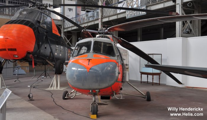 Helicopter Bristol Sycamore 4 Serial 13387 Register G-HAPR XG547 used by Royal Air Force RAF. Built 1956. Aircraft history and location