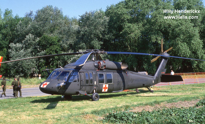Helicopter Sikorsky UH-60A Black Hawk Serial 70-063 Register 621 78-22997 used by Heil Ha'Avir IAF (Israeli Air Force) ,US Army Aviation Army. Aircraft history and location