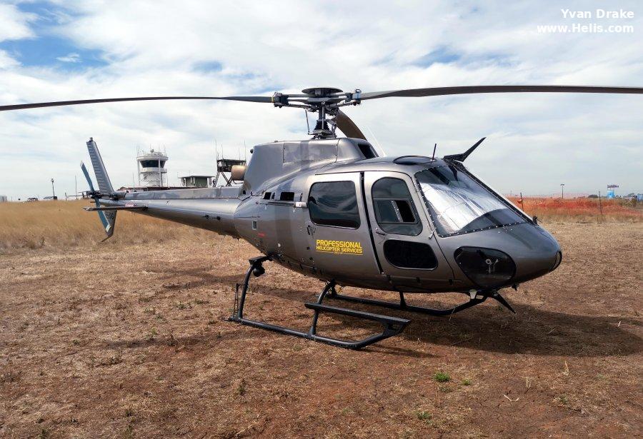 Helicopter Aerospatiale AS350B Ecureuil Serial 1762 Register VH-IDG A22-007 used by Professional Helicopter Services PHS ,Royal Australian Air Force RAAF. Aircraft history and location