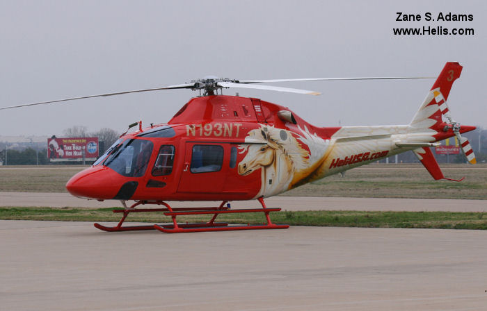 Helicopter AgustaWestland AW119Ke Koala Serial 14780 Register EI-GHU I-HVDP N193NT N302YS used by Airway Helicopters ,AgustaWestland Philadelphia (AgustaWestland USA). Built 2011. Aircraft history and location