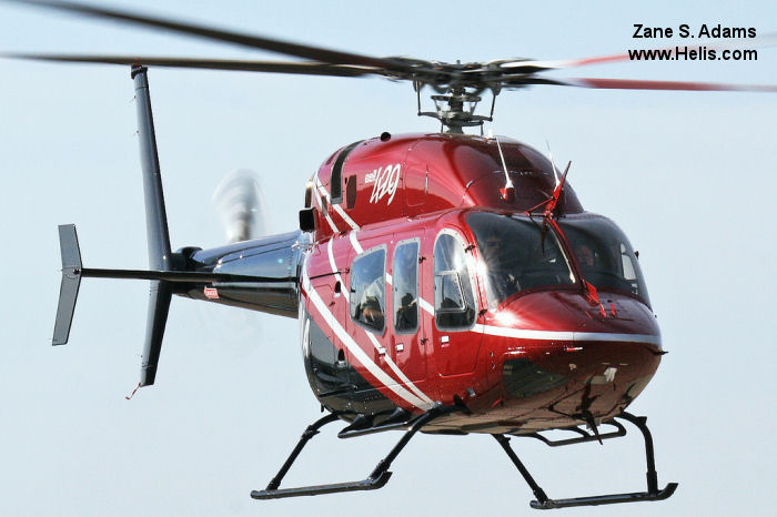 Helicopter Bell 429 Serial 57009 Register N429NA C-GFNN used by Bell Helicopter ,Bell Helicopter Canada. Built 2010. Aircraft history and location