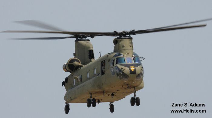 Helicopter Boeing CH-47F Chinook Serial M.8046 Register 08-08046 used by US Army Aviation Army. Aircraft history and location