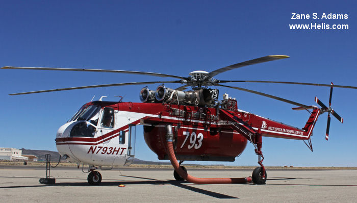 sikorsky CH-54A Tarhe 67-18427 US Army Aviation N6156Z N793HT Heavy Lift Helicopters