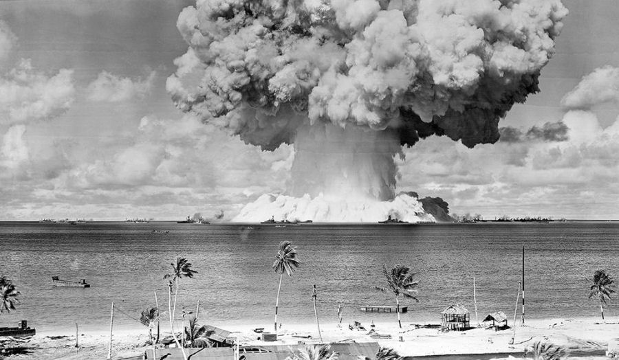 Bikini island nuclear bomb