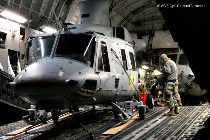 UH-1Y from HMLA-367 first combat deployment
