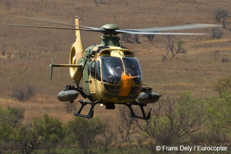 helicopter news September 2010 EC635 Firing Tests with SAWS