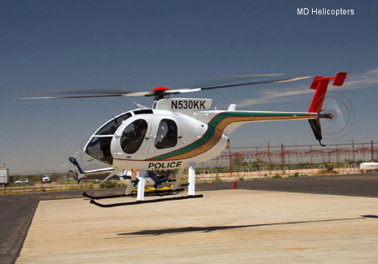 helicopter news July 2010 New MD 530F for the Las Vegas Metro Police Dept