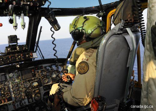 HMCS Vancouver Sea King off the coast of Libya