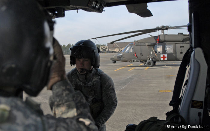 82nd CAB trains with new medevac helicopter