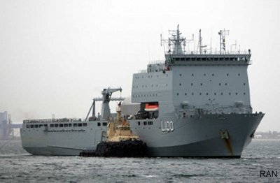 Royal Australian Navy welcomes HMAS Choules
