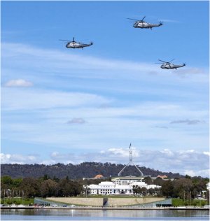 Sea Kings and 817 Squadron make their Final Flight