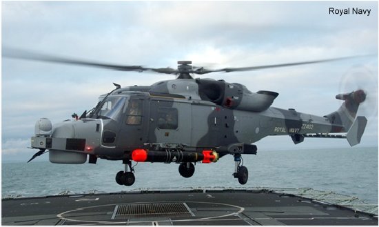 helicopter news January 2012 Wildcat begins sea trials with HMS Iron Duke