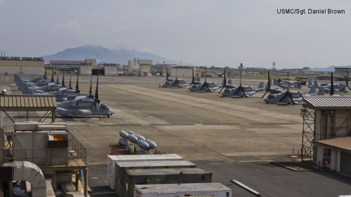 MV-22 Ospreys arrive at MCAS Iwakuni