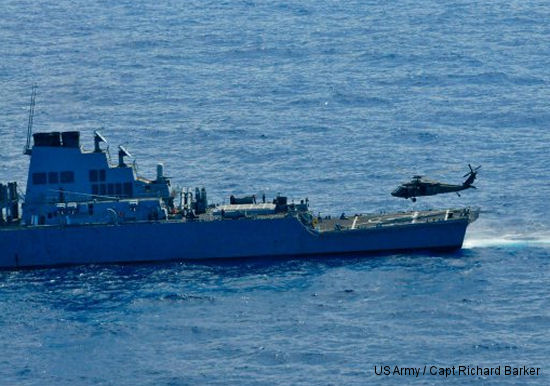 25th Combat Aviation Brigade, Navy perform deck landings