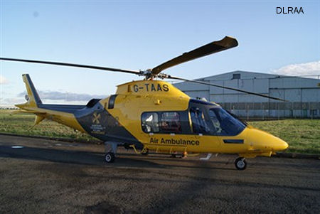 UK DLRAA AW109SP new ambulance