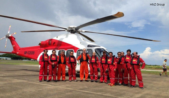 HNZ Group AW139 doing Philippines Offshore