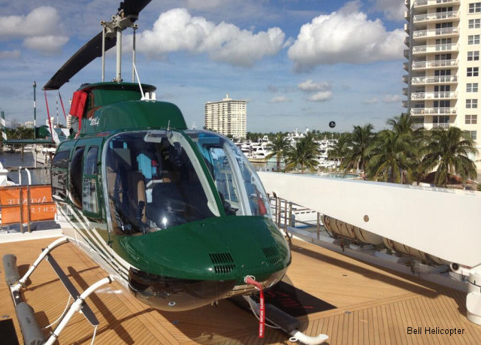 Bell 206L4 at Fort Lauderdale Boat Show