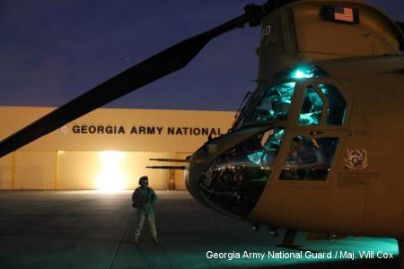 A day at the office for Georgia Chinook helicopter unit