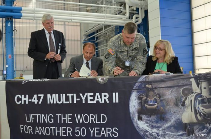 Team Chinook signs CH-47F MYII contract; cost savings of $810 million