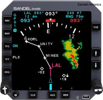 Sandel Avionics available for the EC135