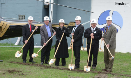 Enstrom breaks ground for new expansion