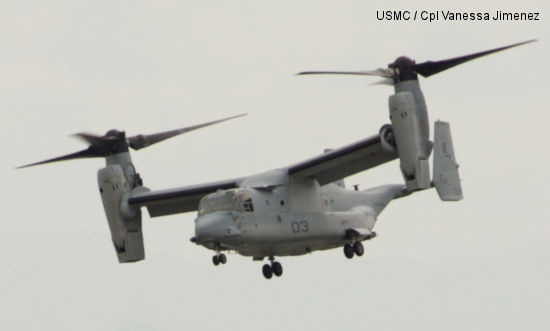 MV-22 conduct first flights in Japan